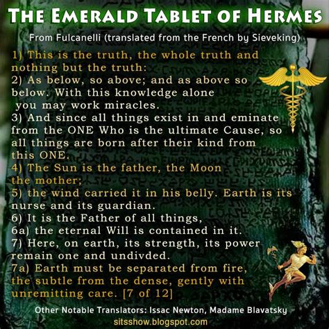 emerald tablet of hermes translation|the emerald tablet explained.